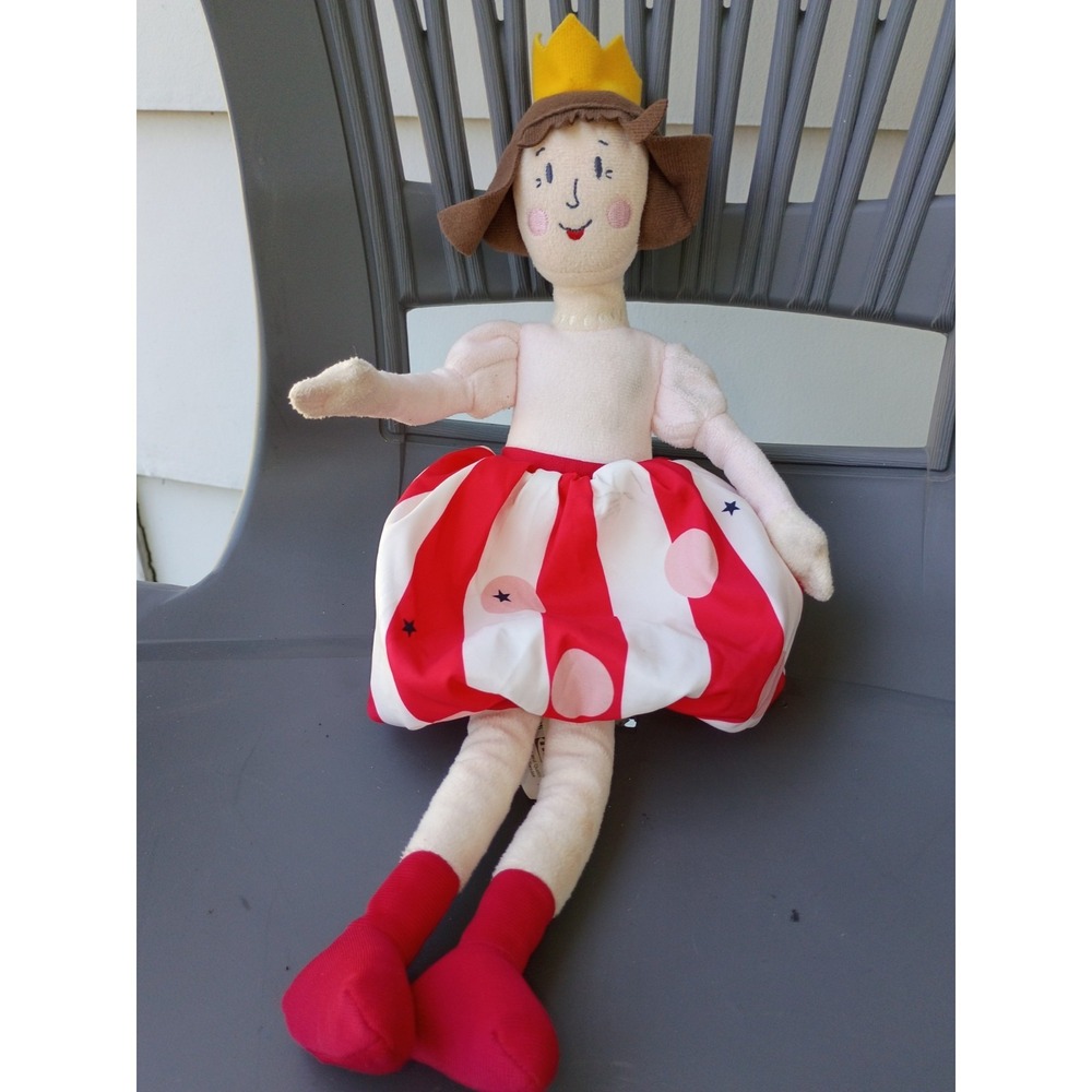 IKEA Nojsig Princess Queen 15" Soft Doll Red White Striped Bubble Skirt